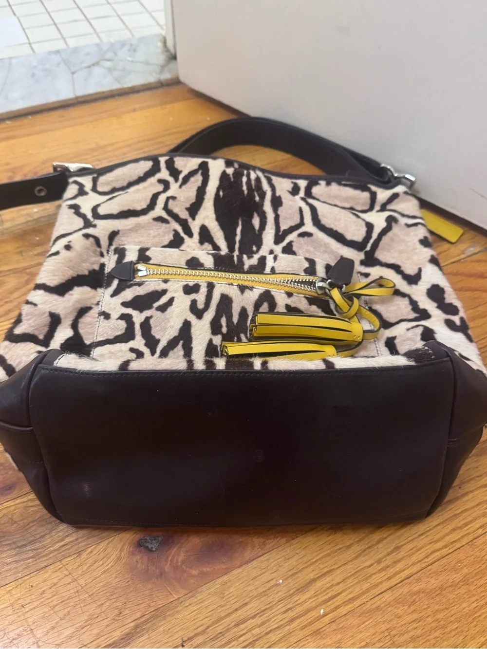 Coach Ocelot Calf Hair Vintage Large Duffle